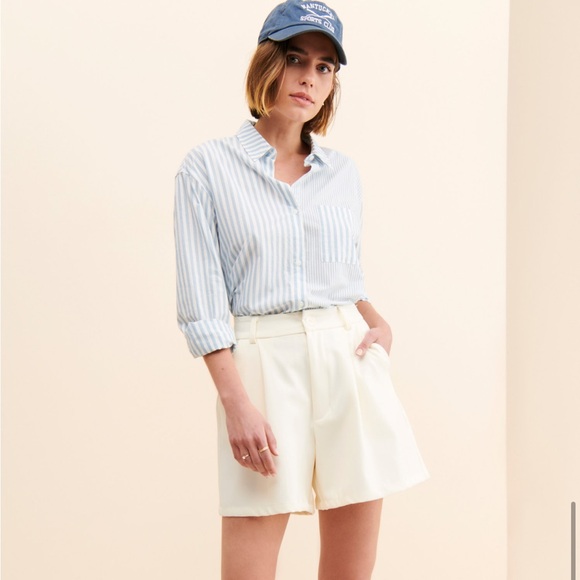 pistola Tops - pistola Blue and White Striped Button-Down Shirt